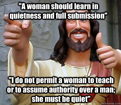 a woman should learn in quietness and full submission i d - Approval Jesus