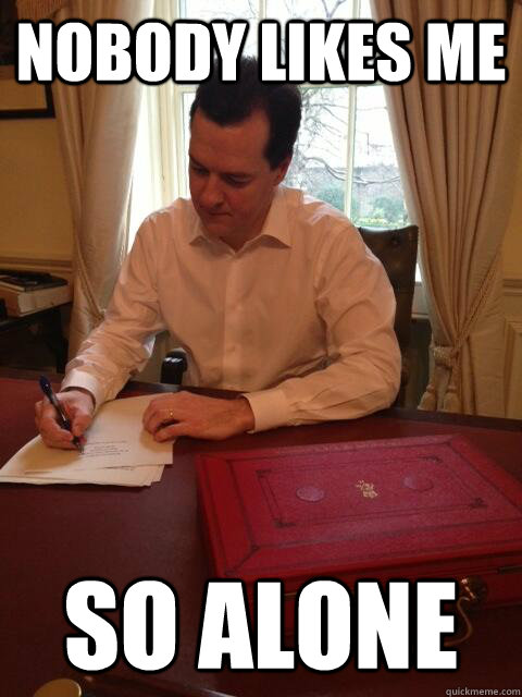 nobody likes me so alone - Worried George