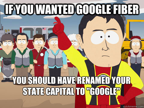 if you wanted google fiber you should have renamed your stat - Captain Hindsight