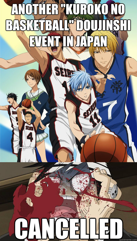 another kuroko no basketball doujinshi event in japan canc Kuroko No