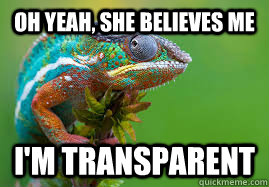 oh yeah she believes me im transparent - Cheating Cham
