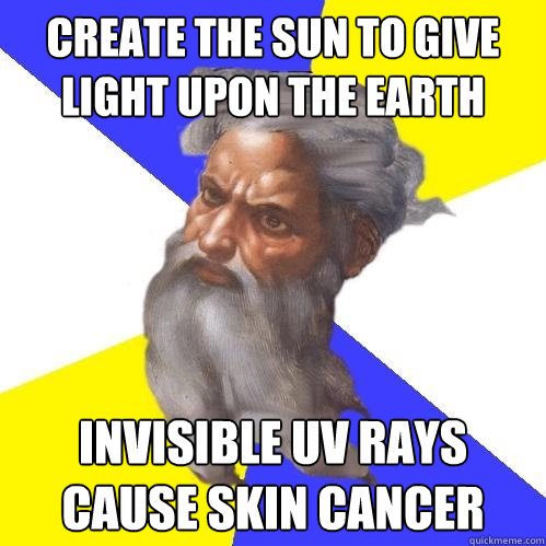 create the sun to give light upon the earth invisible uv ray - Advice God