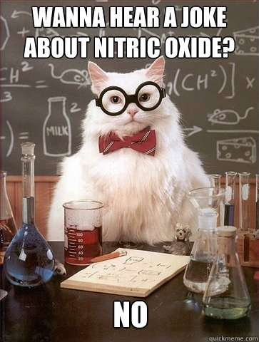 Wanna hear a joke about nitric oxide? 