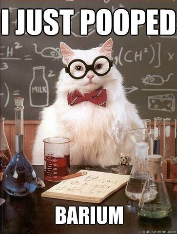 Barium Poop
