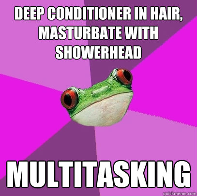 deep conditioner in hair masturbate with showerhead multita - Foul Bachelorette Frog