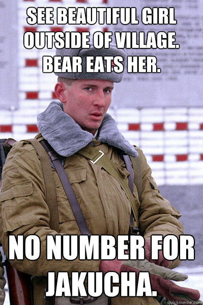 see beautiful girl outside of village bear eats her no num - Jakucha