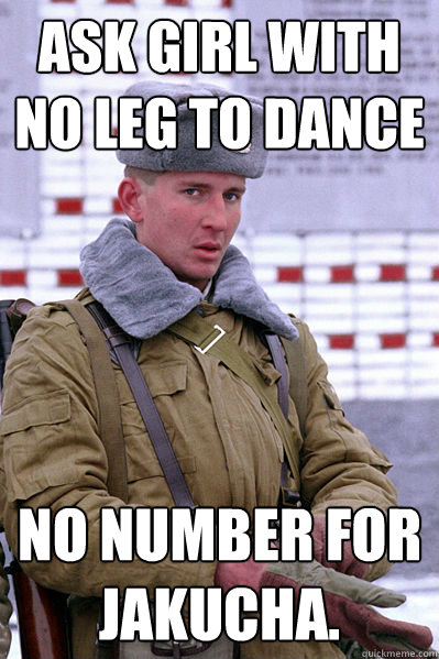 ask girl with no leg to dance no number for jakucha - Jakucha