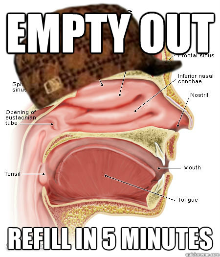 empty out refill in 5 minutes - Scumbag Sinus