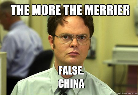 the more the merrier false china - Schrute