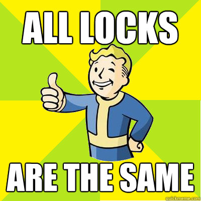 all locks are the same - Fallout new vegas