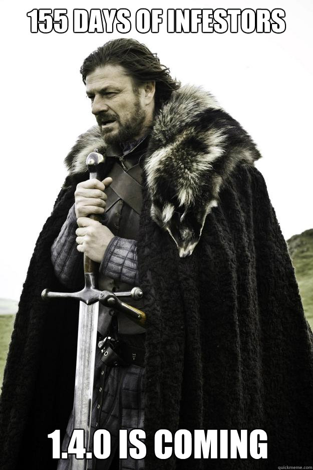 155 days of infestors 140 is coming - Winter is coming