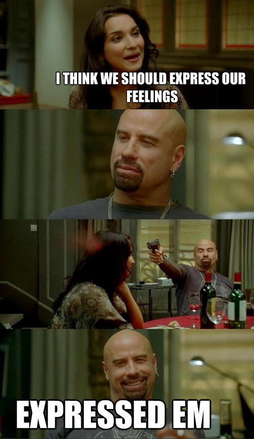 i think we should express our feelings expressed em - Skinhead John