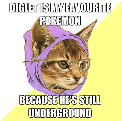 Hipster Kitty Diglett