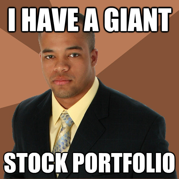 i have a giant stock portfolio - Successful Black Man