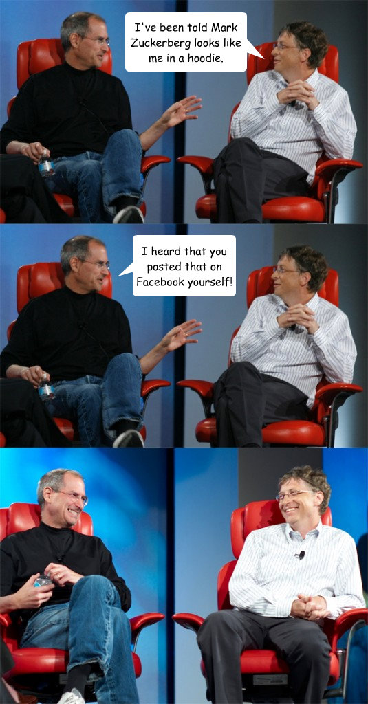 mark zuckerberg vs bill gates. Steve Jobs vs Bill Gates