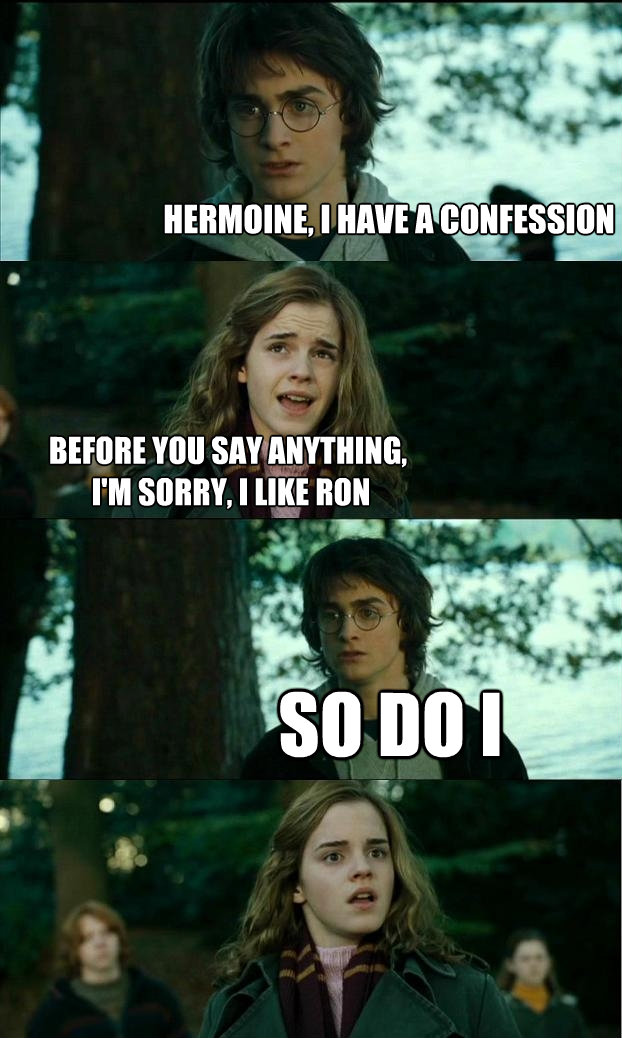 hermoine i have a confession before you say anything im - Horny Harry