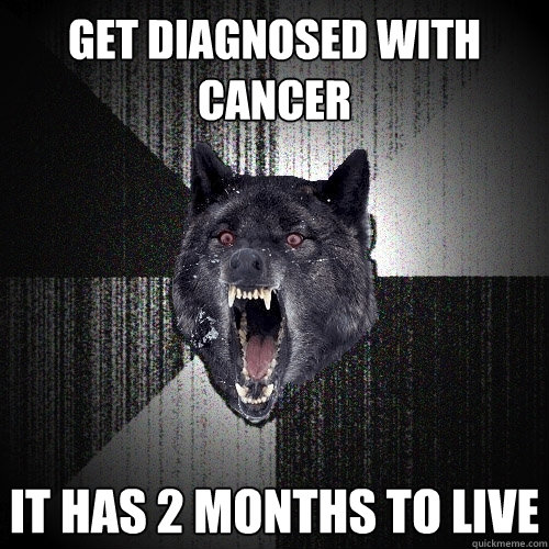 get diagnosed with cancer it has 2 months to live - Insanity Wolf