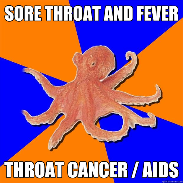 sore throat and fever throat cancer aids - Online Diagnosis Octopus