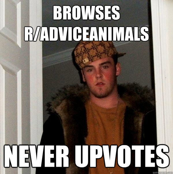 browses radviceanimals never upvotes - Scumbag Steve
