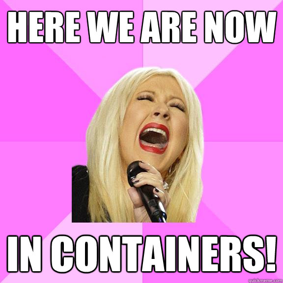 here we are now in containers - Wrong Lyrics Christina