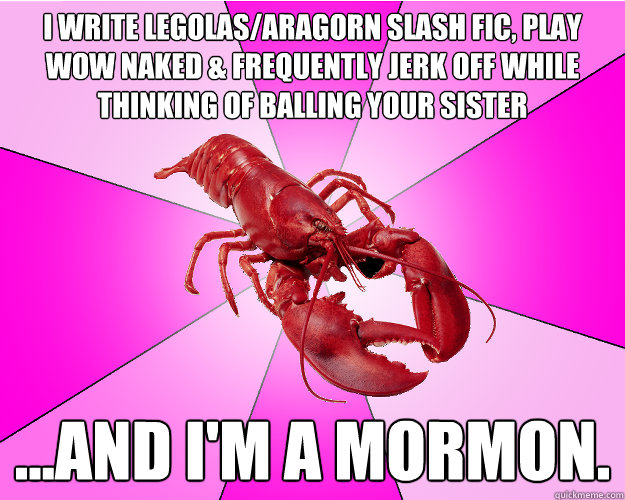 i write legolasaragorn slash fic play wow naked frequent - Long-term relationship Lobster