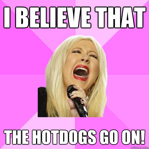 i believe that the hotdogs go on - Wrong Lyrics Christina