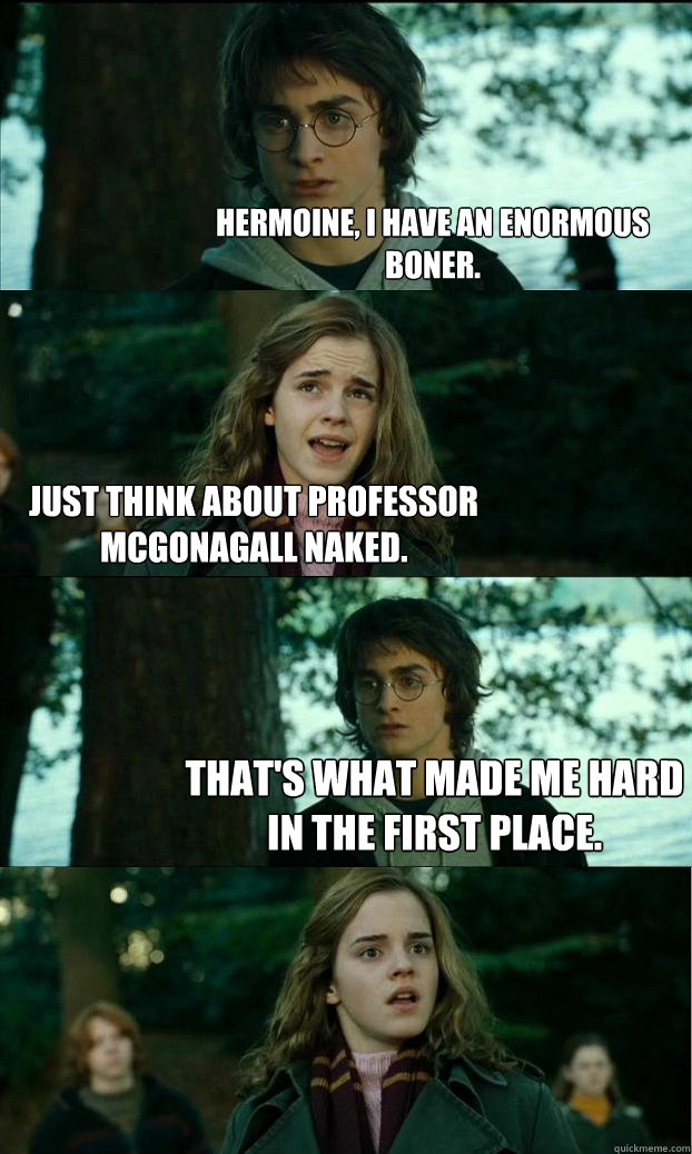 hermoine i have an enormous boner just think about profess - Horny Harry