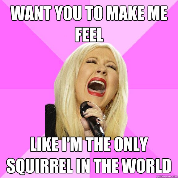 want you to make me feel like im the only squirrel in the w - Wrong Lyrics Christina