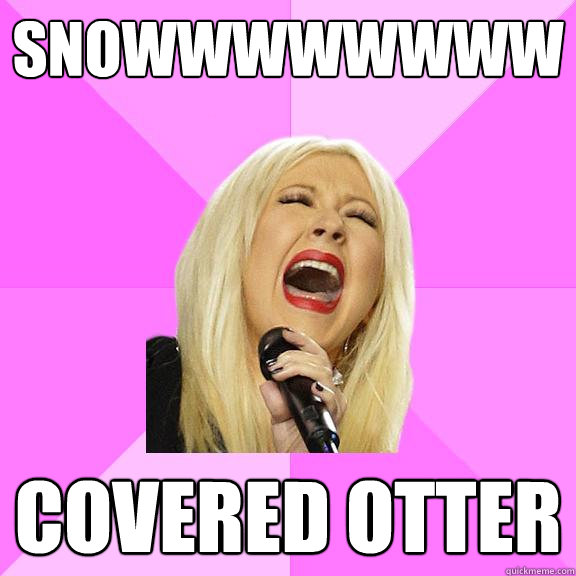 snowwwwwwww covered otter - Wrong Lyrics Christina