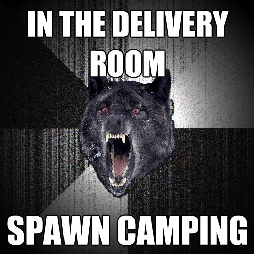 in the delivery room spawn camping - Insanity Wolf